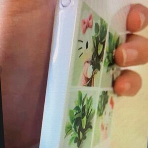 SHEIN White and Green Cartoon Plant Phone Case
